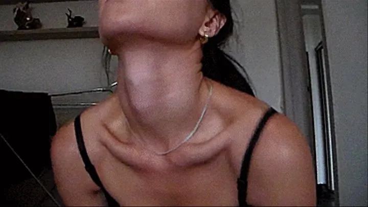 at my Adam's apple