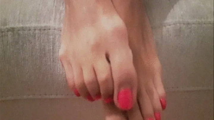 Feet fetish and self tickling