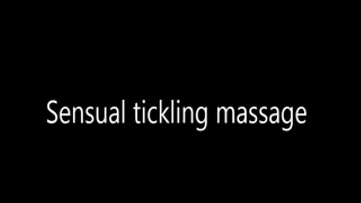 Sensual feet tickling massage