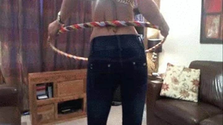 hooping in tight jeans & Heels