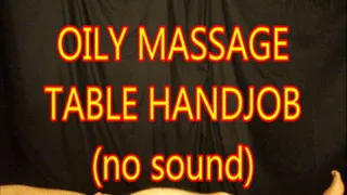 Oily MassageTable Handjob