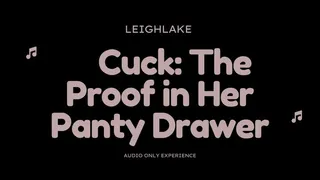 Cuck: The Proof in Her Panty Drawer - MP3 Cuckold Audio Only - LeighLake