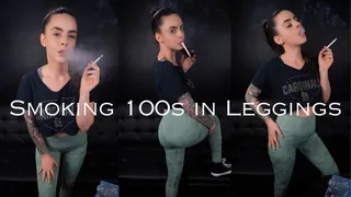 Smoking 100s in Leggings