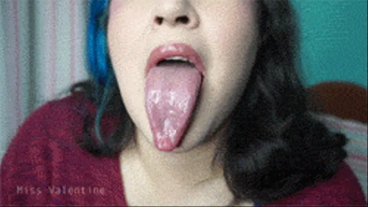 Long tongue drool