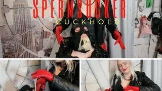 Eat the cum of my lover, cuckhold!