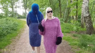 Mohair walk on a leash Mobile