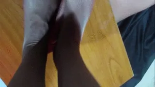 HOT CUM FOOT FETISH NON STOP ON COCK TABLE boy orgasm with feet job