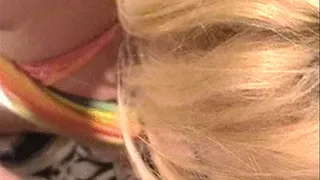 POV cock sucking by naughty blonde
