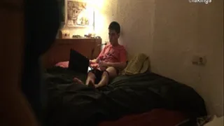 MY STEP-SISTER CATCHES ME FAPPING WITH HER PANTIES AND DECIDES TO TEACH ME SEX