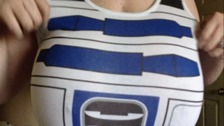 R2D2 dress Star Wars Boob play