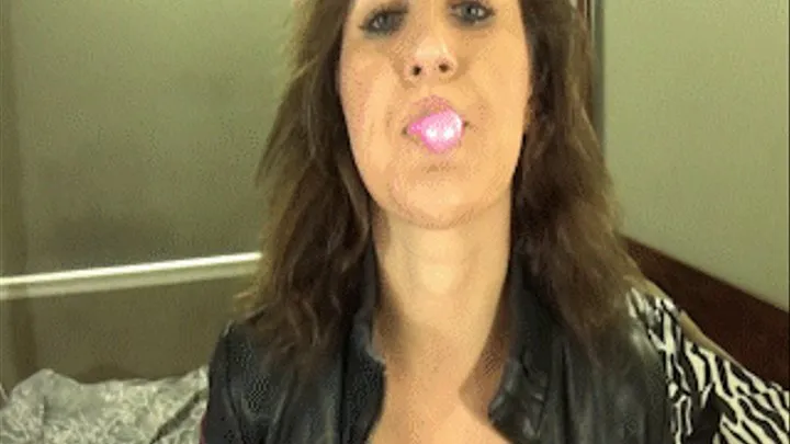 Blowing Up Balloons And Bubblegum Bubbles While Masturbating