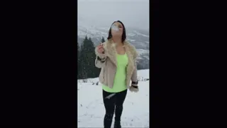 Smoking and Spitting Under Snowflakes