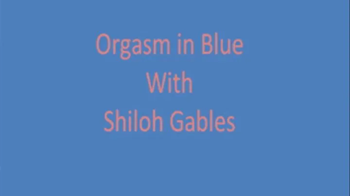 Orgasm In Blue