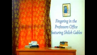 Schoolgirl Shiloh Fingering in the Professors Office
