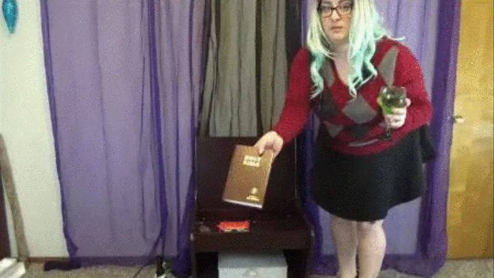 BBW Catholic School Girl Gets & Pisses On Bible