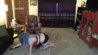 BBW Daisy Vacuums Her New Apartment