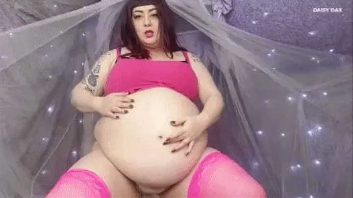 Bloated BBW Belly Button Fingering