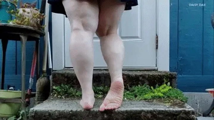 Outdoor Tight Calves Stretching