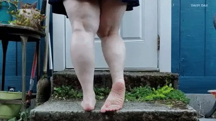 Outdoor Tight Calves Stretching