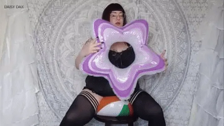 BBW Beach Ball Wooden Stool Pops & Double Cum