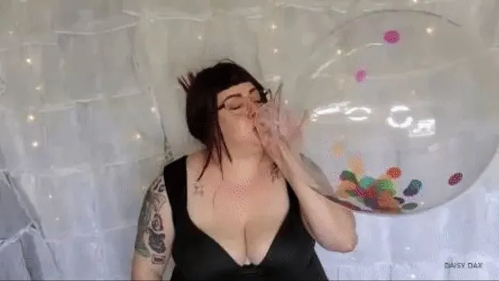 BBW Balloon B2P Confetti Clear Loons