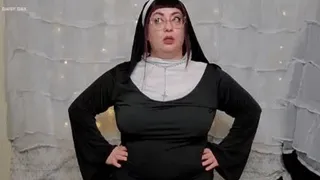 BBW Nun Blackmail Blow Job