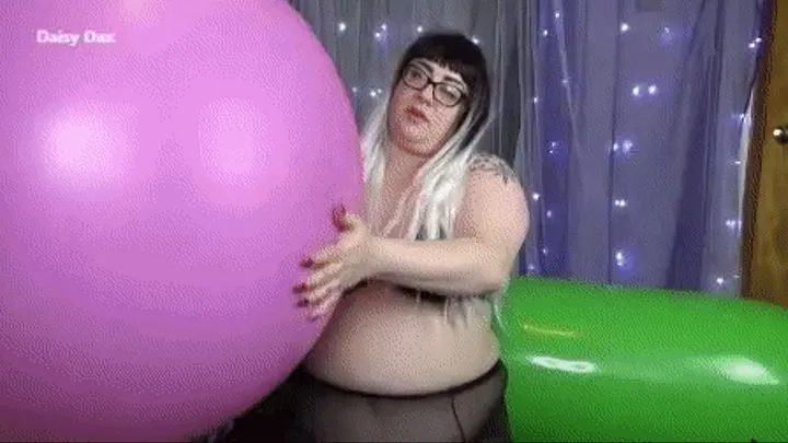 BBW Balloon Pantyhose Pop & Cum