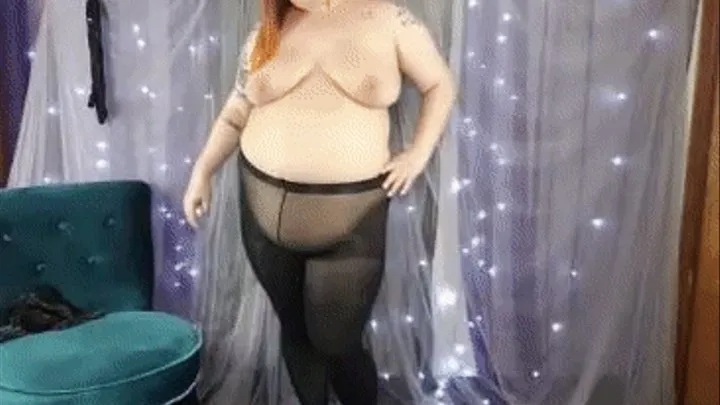 BBW Pantyhose Try On Voyeur