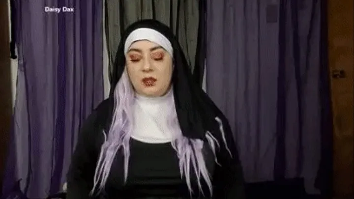 Horny BBW Nun Sells Soul for Fuck Machine