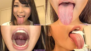 Yui Kawagoe - Long Tongue and Mouth Showing