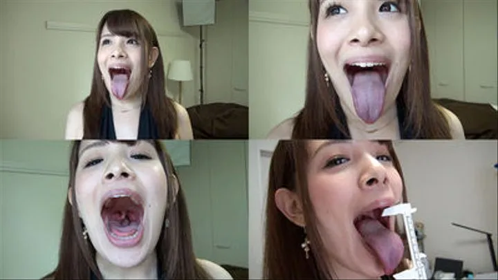 Nina - Long Tongue and Mouth Showing