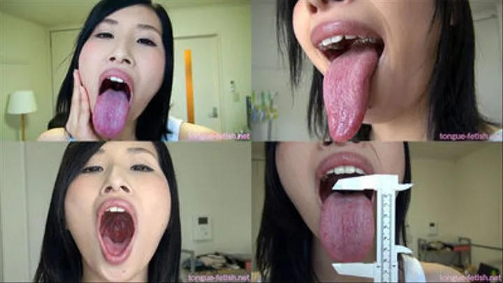 Yua - Long Tongue and Mouth Showing