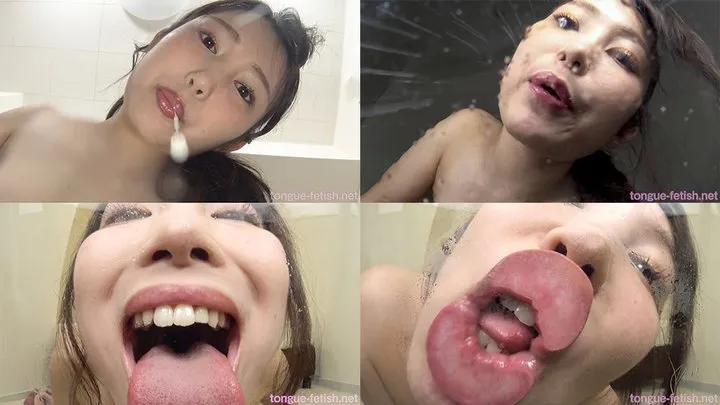 Nao Kiritani - Smell of Her Erotic Long Tongue and Spit Part 1