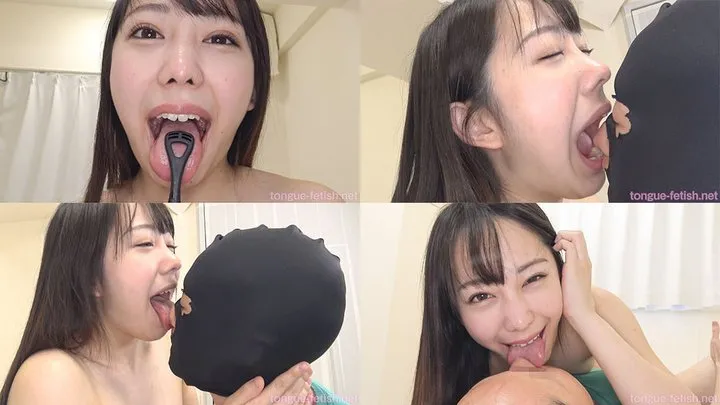 Mizuki Yayoi - Smell of Her Erotic Long Tongue and Spit Part 2