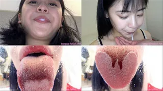 Meirin - Smell of Her Erotic Long Tongue and Spit Part 1