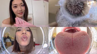 Renon Kanae - Smell of Her Erotic Long Tongue and Spit Part 1