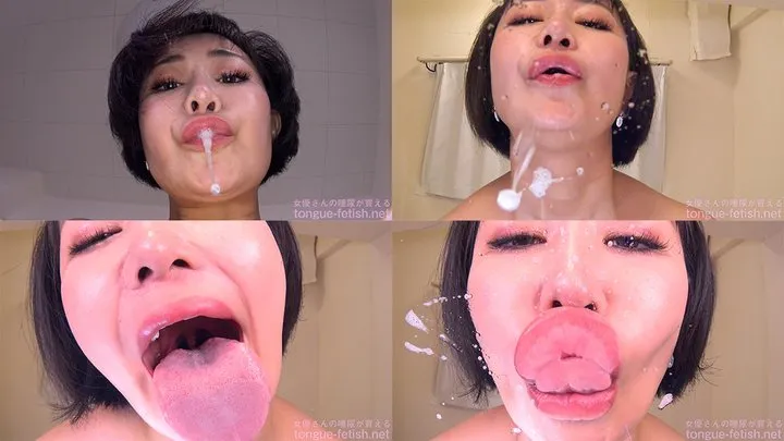 Tomoka Akari - Smell of Her Erotic Long Tongue and Spit Part 1