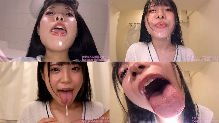 Kyoka Suzune - Smell of Her Erotic Long Tongue and Spit Part 1