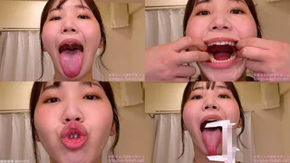 Ayaka Hirosaki - Erotic Long Tongue and Mouth Showing