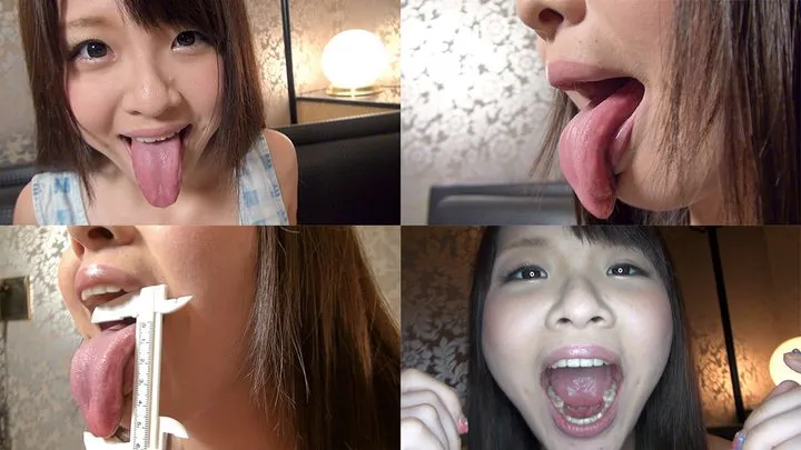 Natsuki - Long Tongue and Mouth Showing