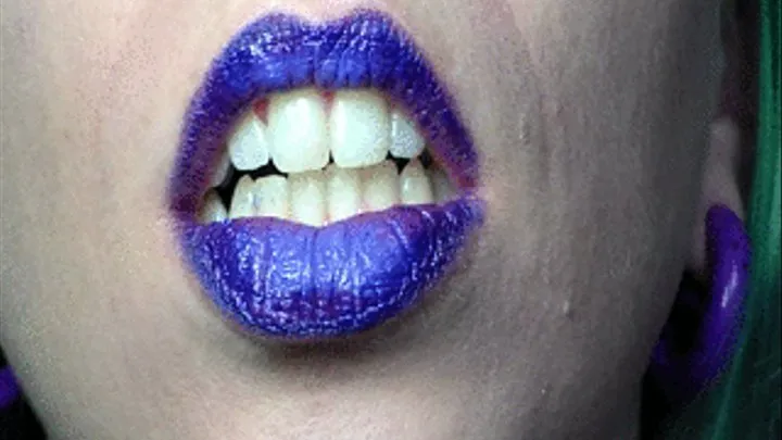 Purple Lipstick Mouth Vore