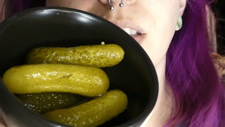 German Pickles Get Played With And Chewed