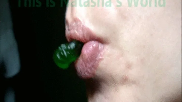 Sucking Worms In and Out of Natasha's Big Lips