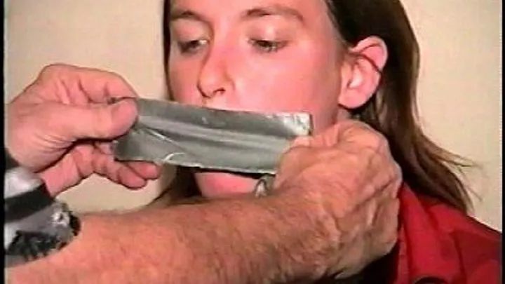 TAG Engle 13- Mouth Stuffed With Cloth, Duct Tape Gag, Cleave Gag, Hand Gagged, Self Gagging