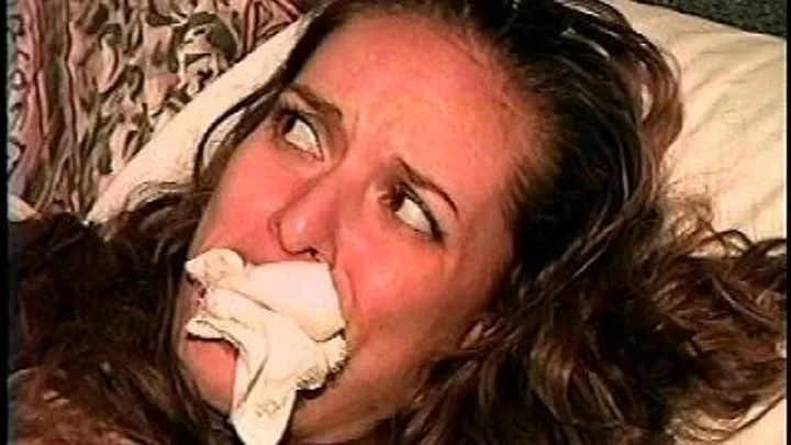 TAG Kimberly 7- Gagged Mouth Stuffed With Cloth And Hand Gags