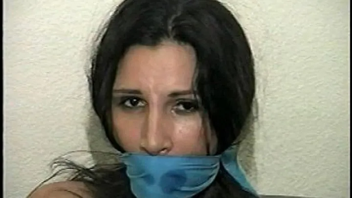 TAG Jax 5- Blue OTM Gag, Drool, To Write Note, Hand Gagged