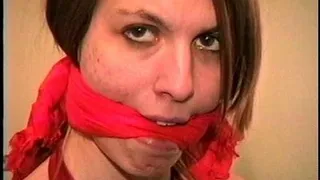 TAG Jamie 5- Mouth Packing, Hand Gag, Red Cleave Gagged