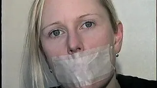 TAG Joi 8- Blonde Gagged Multiple Times, Tape, Cleave, Packing, Hand Over Mouth