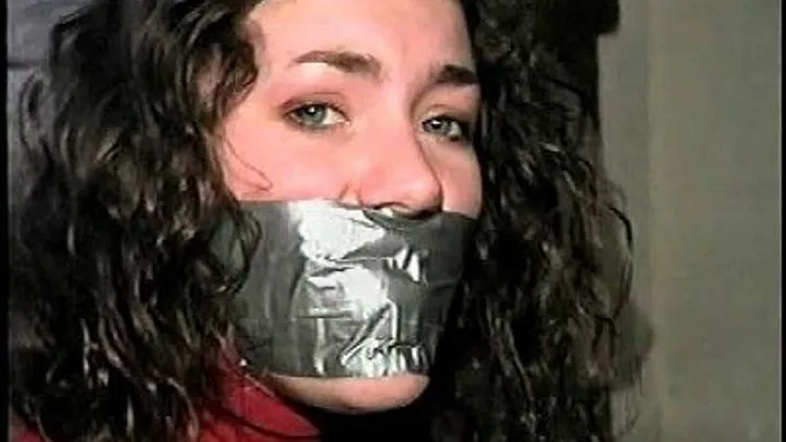 TAG Robin 3- Tied Up On Floor, Mouth Packed, Gagged With Strips Of Duct Tape