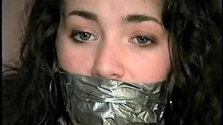 TAG Robin 10- Self Bondage With Electric Tape, Hand Cuffs, Duct Tape Gag